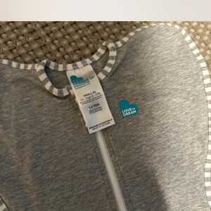 Love to Dream Gray and White Swaddle